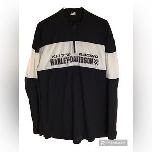 Vintage Harley Davidson Long sleeve Pull over, Size Large